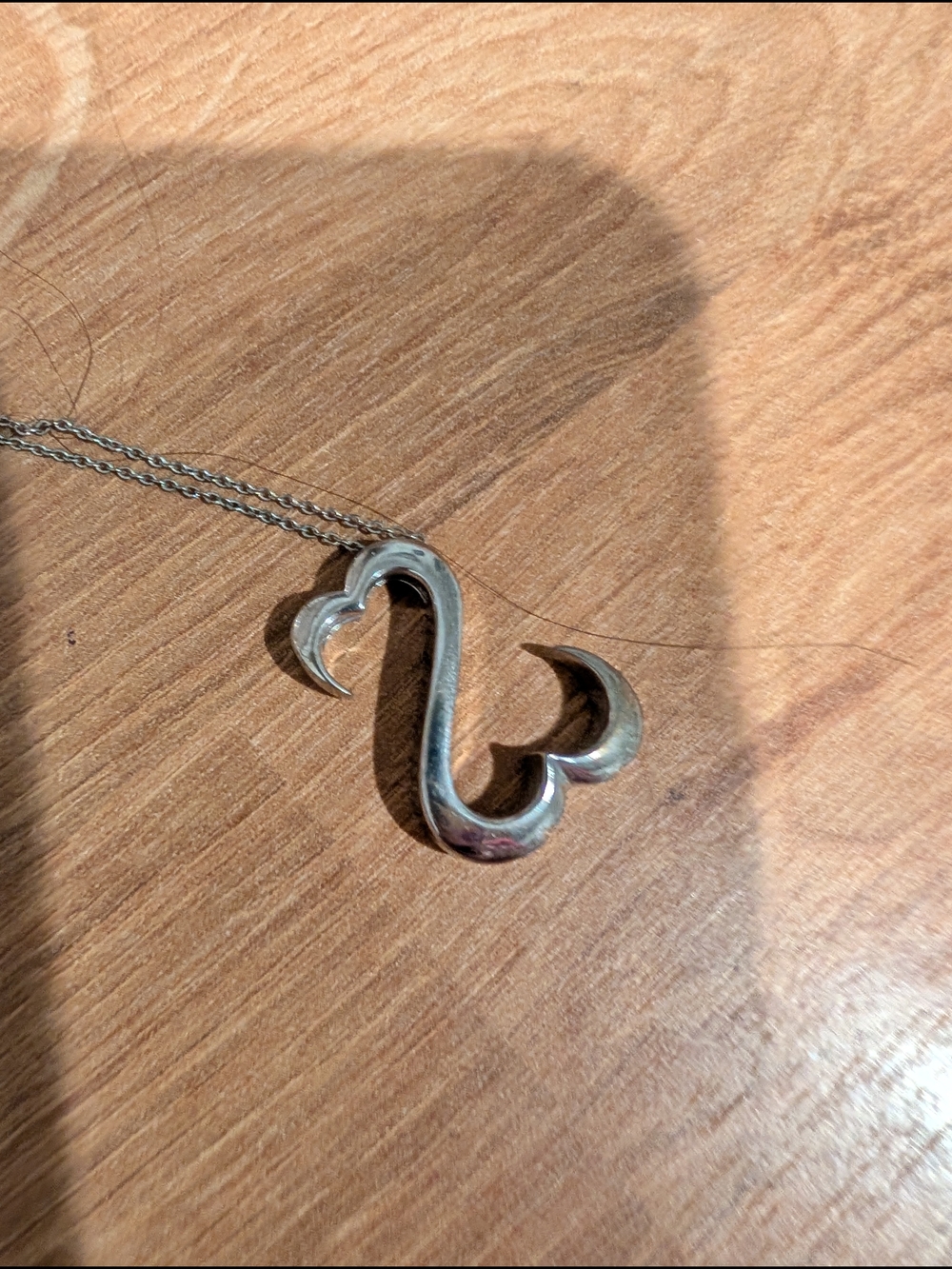 Kay Jewelers Shiny Silver Sculpted Heart Necklace